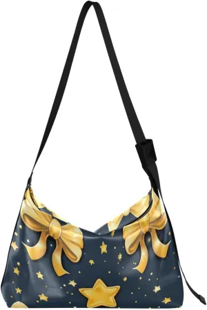 Large Capacity Crossbody Shoulder Bag Handbag Casual Tote Bag With Adjustable Strap Zipper For Men Women
