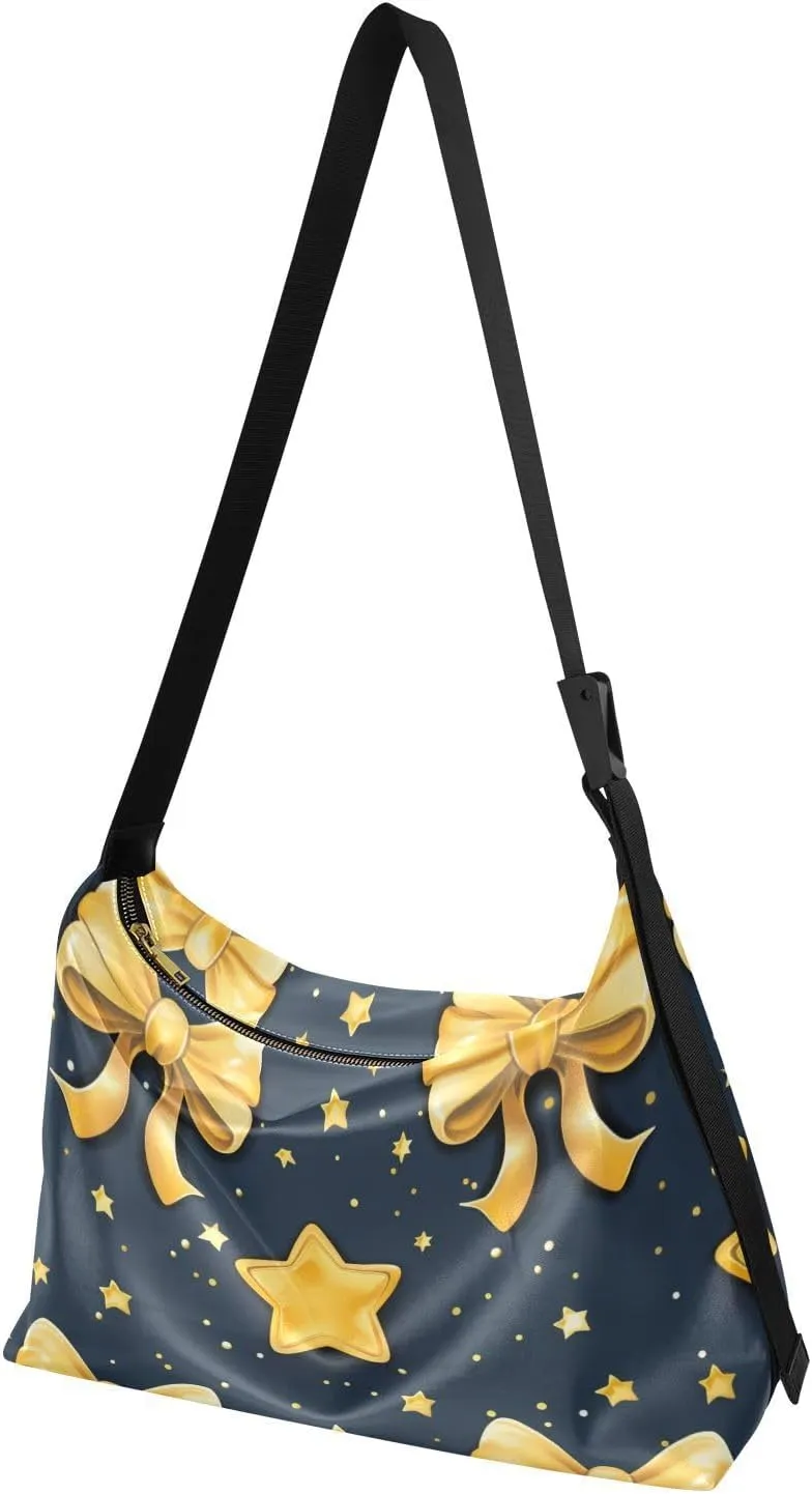 Large Capacity Crossbody Shoulder Bag Handbag Casual Tote Bag With Adjustable Strap Zipper For Men Women