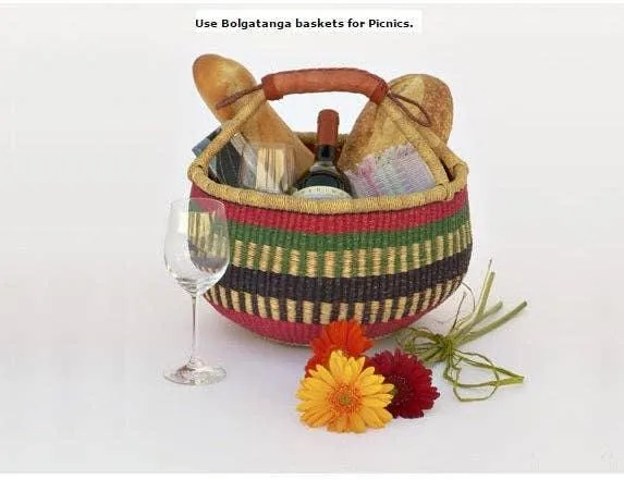 Large Harvest African Ghana Bolga Basket