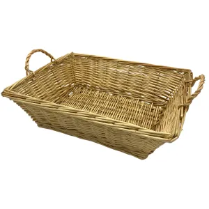 Large Natural Rectangle Baskets (12 per case) 11.99 Each