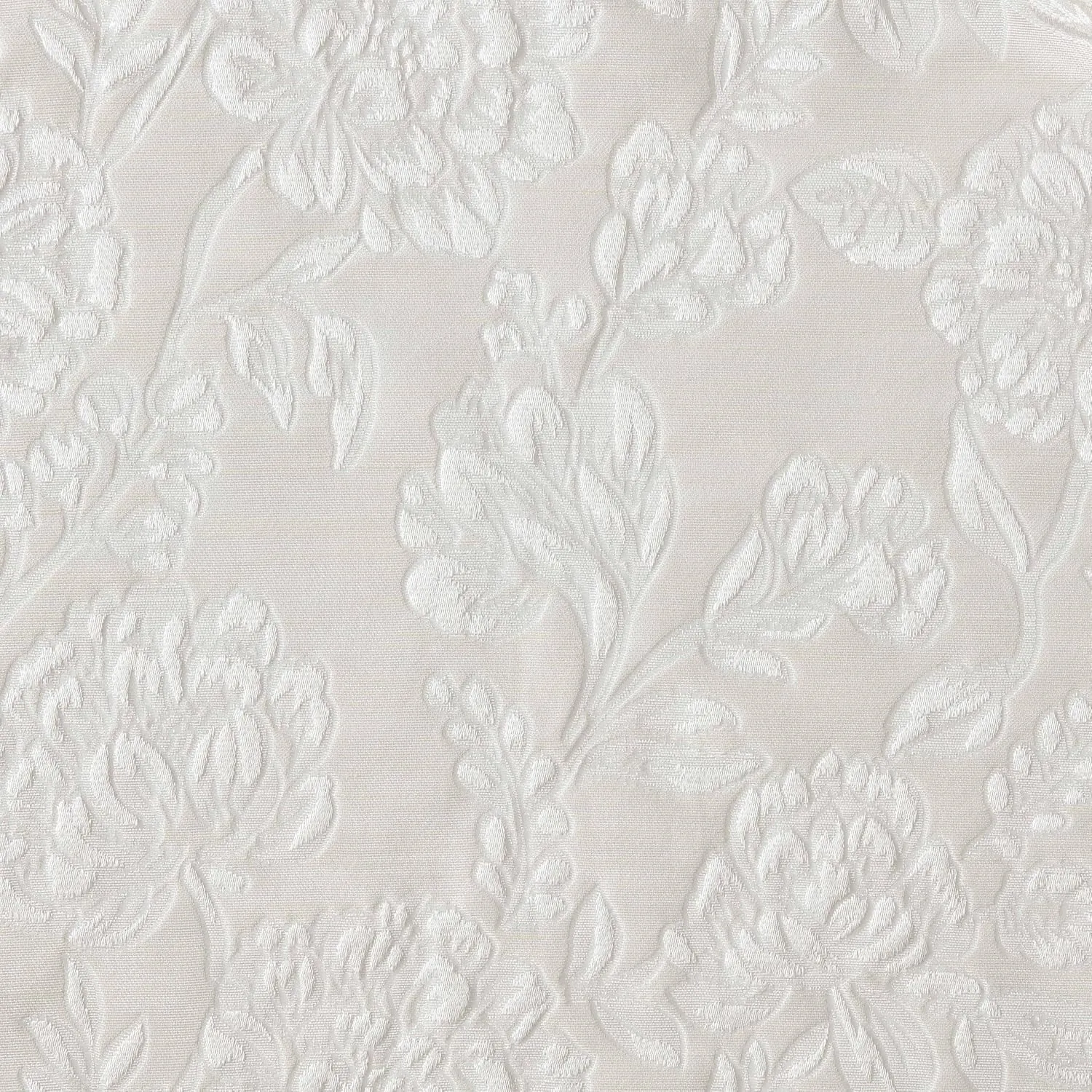 Laura Ashley Annaleigh Tablecloth Jacquard Fabric, Wrinkle Resistant for Dining, Holiday, Party, Wedding or Banquet, 60" x 84", Ivory