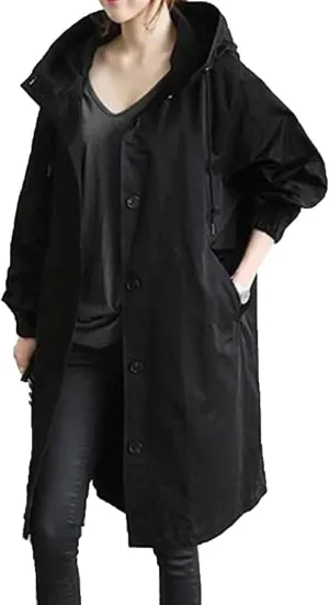 LCMTWX Women's Coats Basic Long Jacket Coat Womens Elegant Windbreaker Wild Winter Women's Coat Coats for Women Trendy