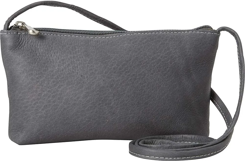 Le Donne Leather Clover Mini Bag - Full-Grain Premium Colombian Vaquetta Leather Crossbody Bag, 9"x5.5"x1"