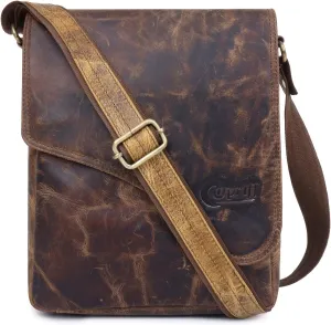 Leather 11 Inch Sling Messenger Bag I Multipurpose Crossbody Bag I Travel Bag With Adjustable Strap Casual|Business|Travel Use Genuine Leather Bag For Men Women