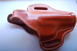 Leather Belt OWB Holster for Wilson Combat/Beretta 92G Brigadier (R.H) Black Tan