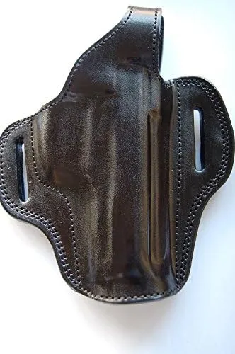 Leather Belt OWB Holster for Wilson Combat/Beretta 92G Brigadier (R.H) Black Tan