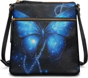 Leather Crossbody Bags for Women Tote Bag with Zipper Waterproof Shoulder Bag Travel Work Soft Handbag