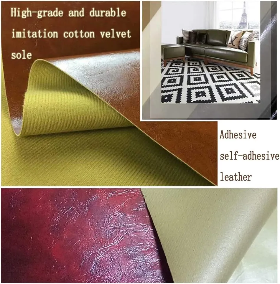 Leather Fabric PU Leatherette, Oil Wax Leather Fabric Faux Leather Upholstery Crafts DIY Sewings Sofa Handbag Car Seat(Size:1.37 * 6,Color:Green)