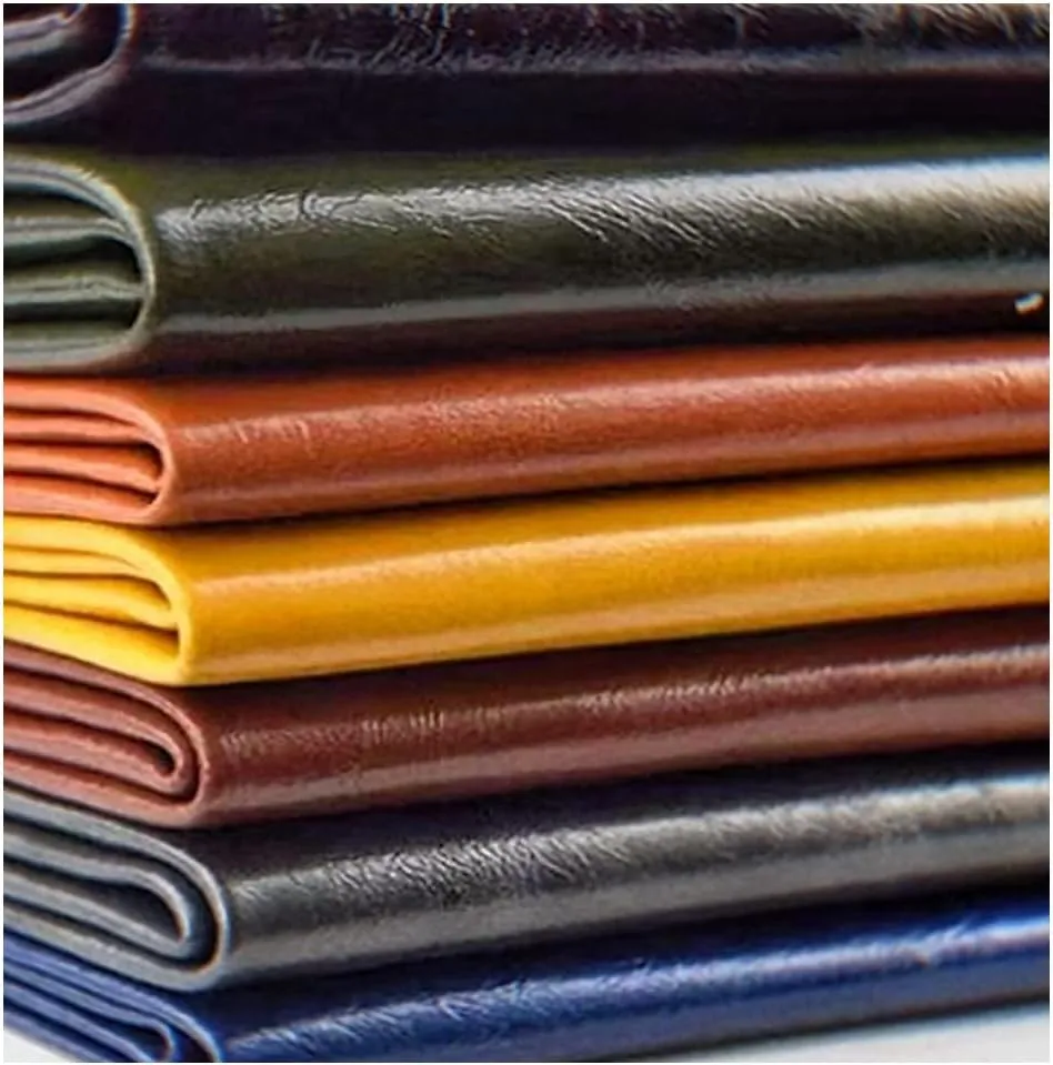 Leather Fabric PU Leatherette, Oil Wax Leather Fabric Faux Leather Upholstery Crafts DIY Sewings Sofa Handbag Car Seat(Size:1.37 * 6,Color:Green)