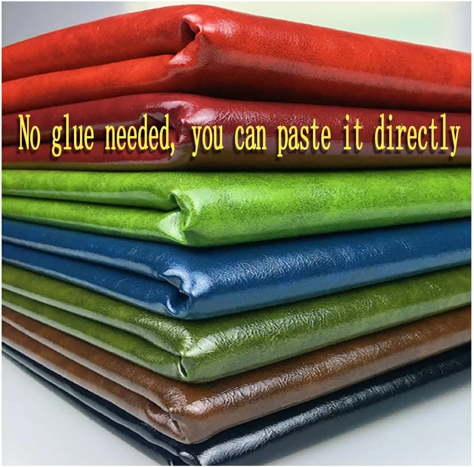 Leather Fabric PU Leatherette, Oil Wax Leather Fabric Faux Leather Upholstery Crafts DIY Sewings Sofa Handbag Car Seat(Size:1.37 * 6,Color:Green)