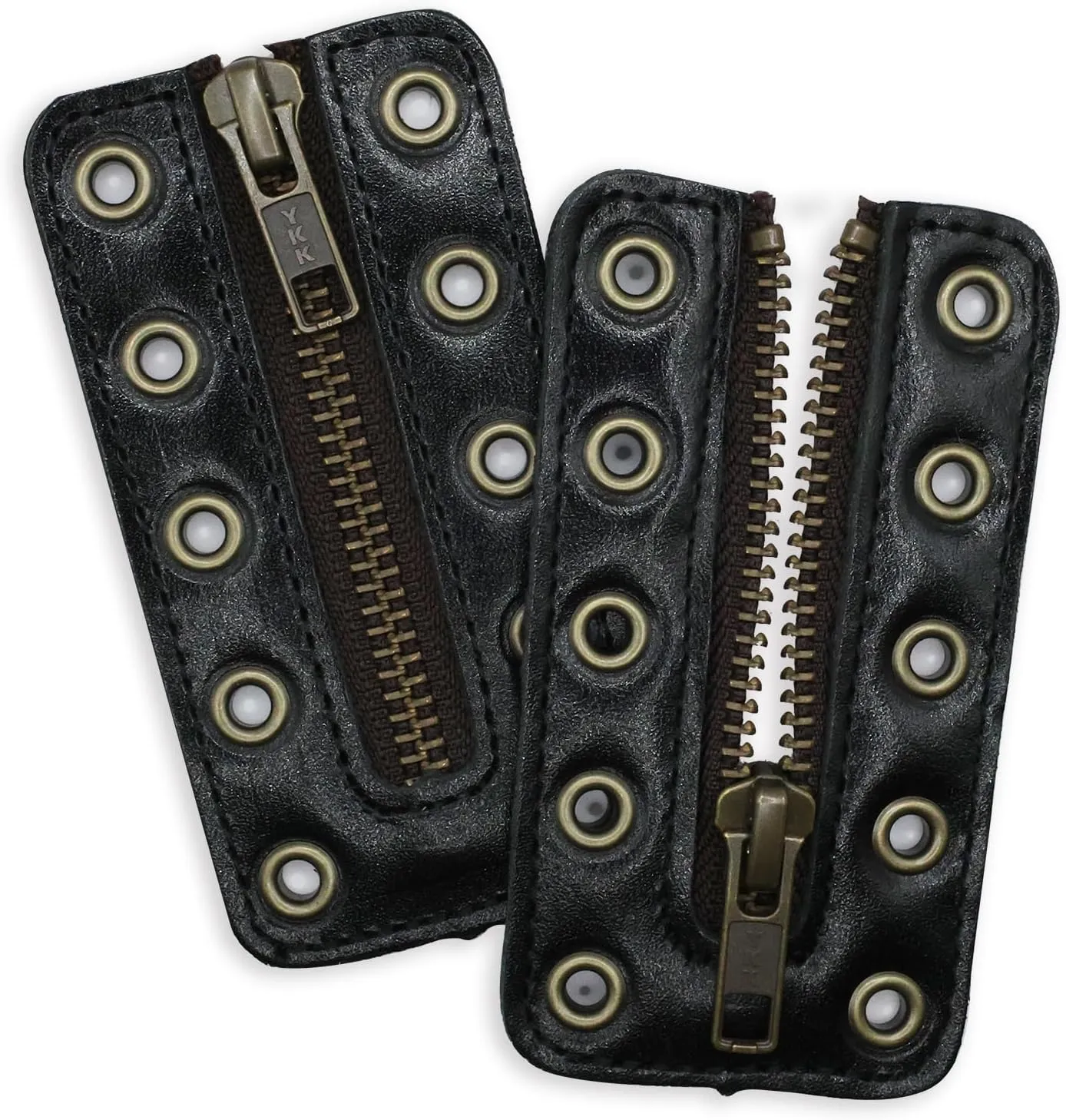 Leather Lace-in Shoes Zipper Inserts for Converse, Suitable for kids and adults, Tieless Shoe Laces