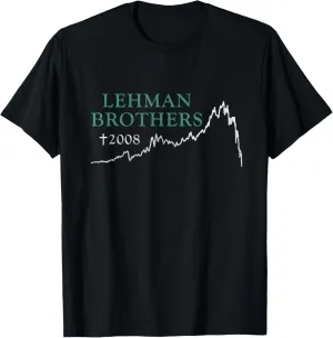 Lehman Brothers Stock Chart September 2008 T-Shirt