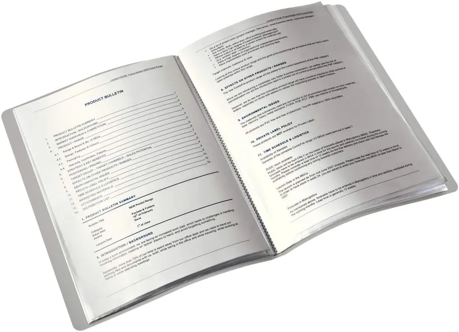 Leitz A4 Display Book, 40 Pockets, 80 Sheet Capacity, Transparent Pockets, Garnet Red, Style Range, 39590028