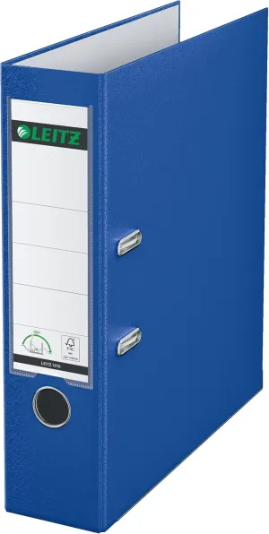 Leitz Lever Arch File, Dark Blue, A4, 80mm Width, Plastic, 10105068