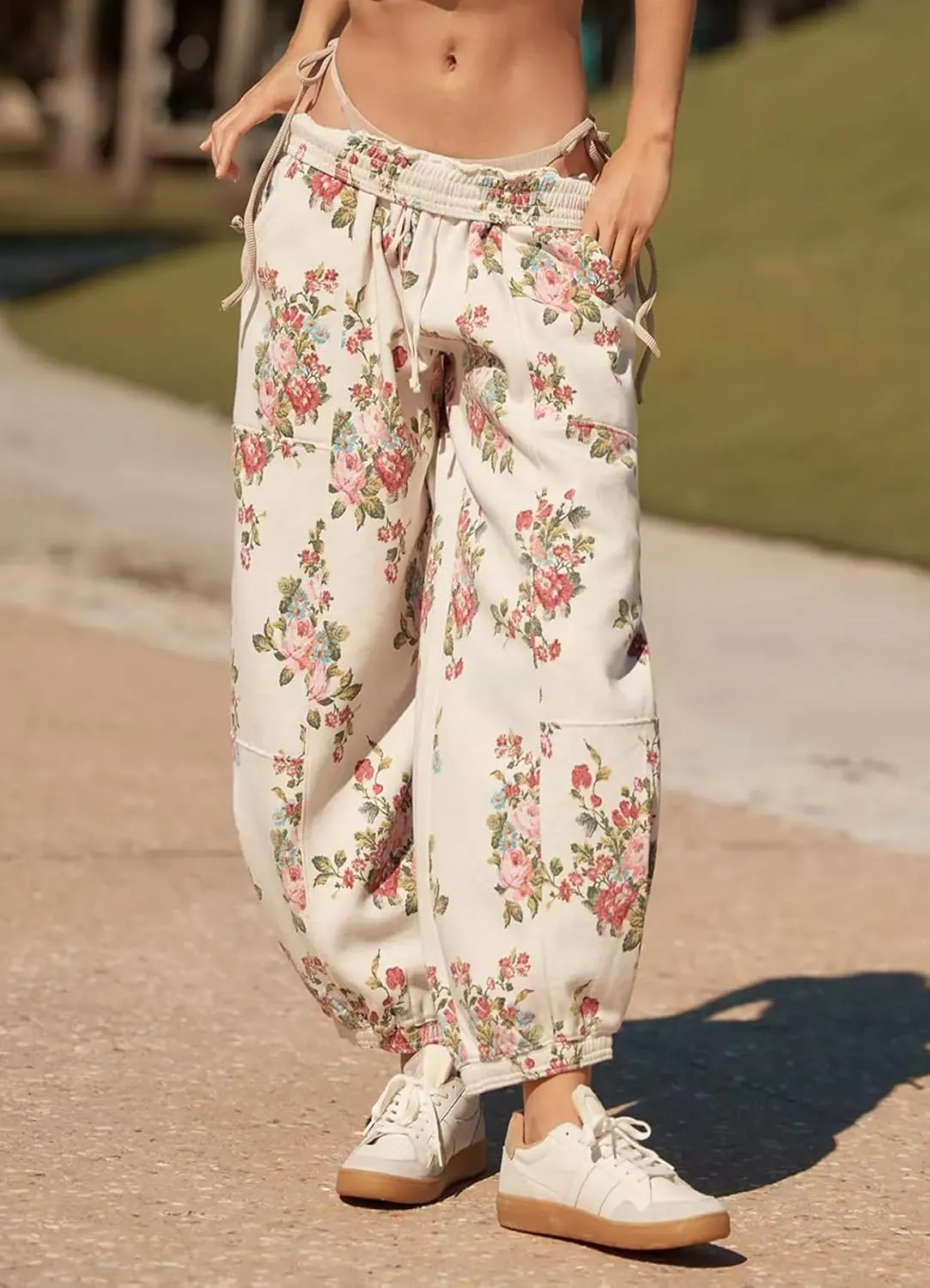 Leopard Pants Women Baggy Sweatpants Casual Fall Winter Cheetah Print Lounge Pants Trousers with Pockets