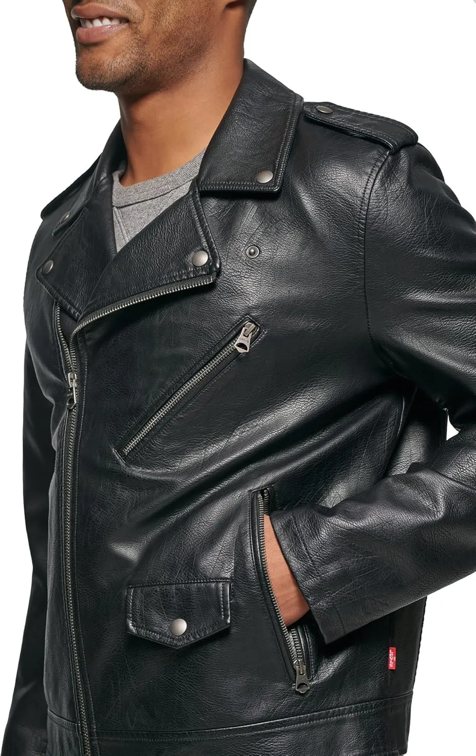 Levi's Men's Faux Leather Motorcycle Jacket