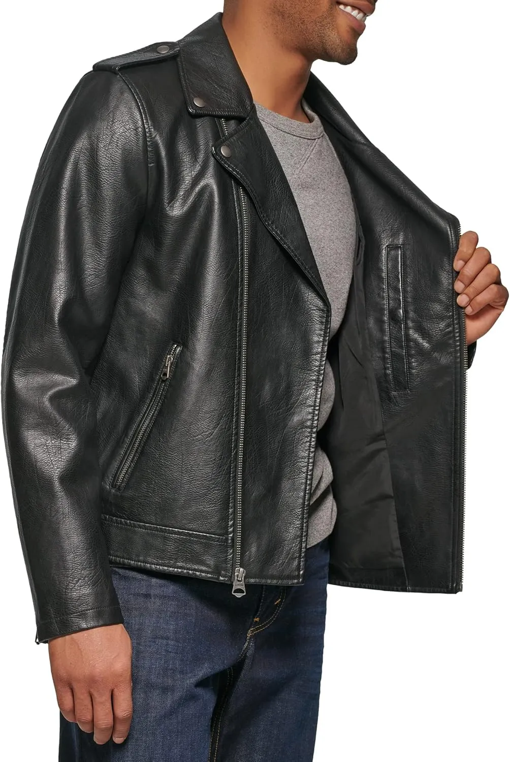 Levi's Men's Faux Leather Motorcycle Jacket