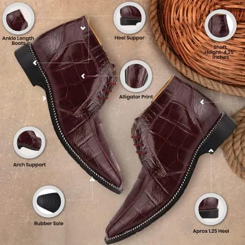 LIBERTYZENO Mens Plain & Animal Print Leather Adults Formal Lace Up Dress Shoes for Prom Graduation