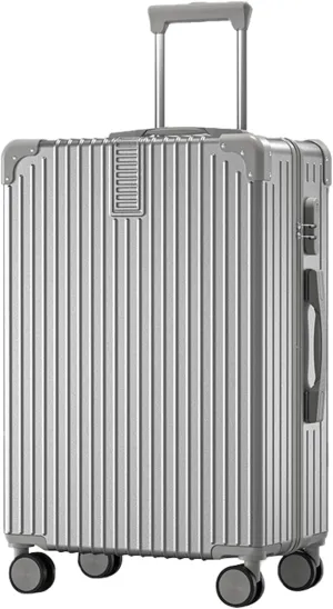 Lightweight Luggage, Trolley Case, Ergonomic Design Anti-friction And Anti-slip, Large Suitcase, Dustproof And Waterproof (Color : 20, Size : Silver)