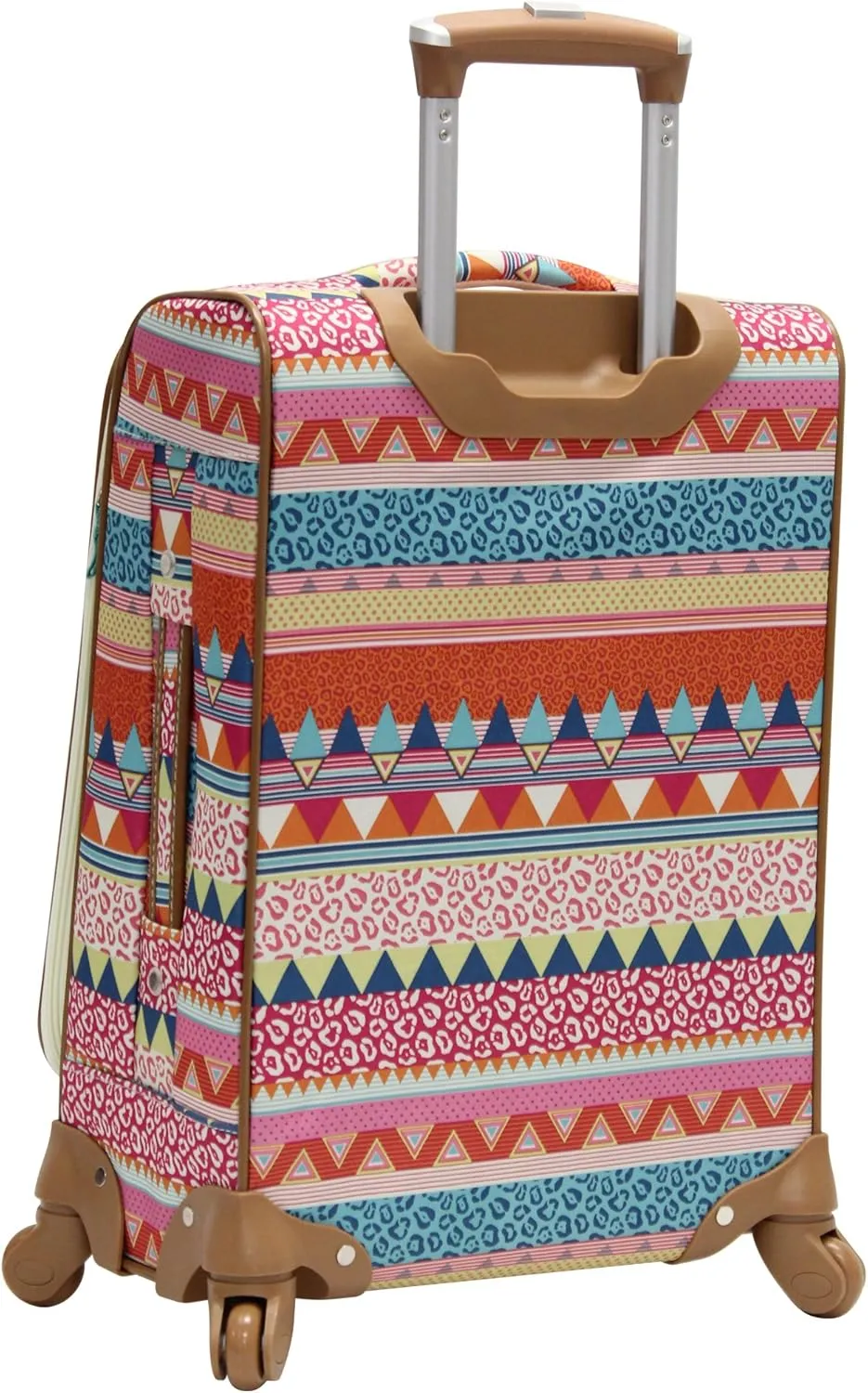 Lily Bloom Carry On Expandable Design Pattern Luggage With Spinner Wheels (20in, On the Prowl)