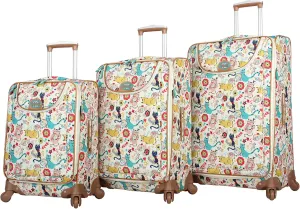 Lily Bloom Luggage Sets 3 Piece with Spinner Wheels, Expandable Suitcase for Women