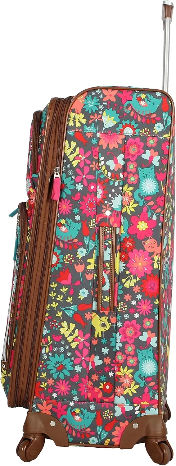 Lily Bloom Luggage Sets 3 Piece with Spinner Wheels, Expandable Suitcase for Women