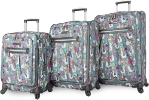 Lily Bloom Luggage Sets 3 Piece with Spinner Wheels, Expandable Suitcase for Women