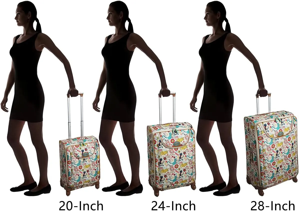 Lily Bloom Luggage Sets 3 Piece with Spinner Wheels, Expandable Suitcase for Women