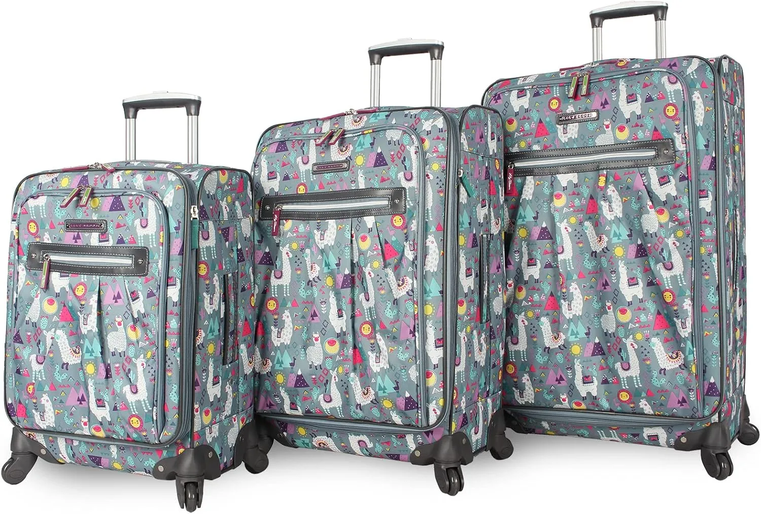 Lily Bloom Luggage Sets 3 Piece with Spinner Wheels, Expandable Suitcase for Women