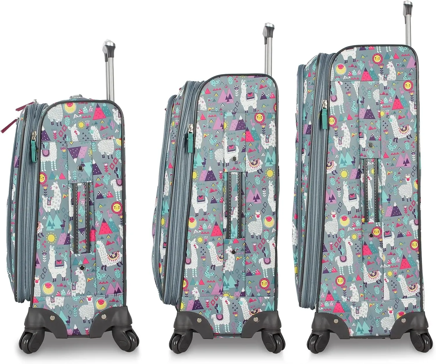 Lily Bloom Luggage Sets 3 Piece with Spinner Wheels, Expandable Suitcase for Women