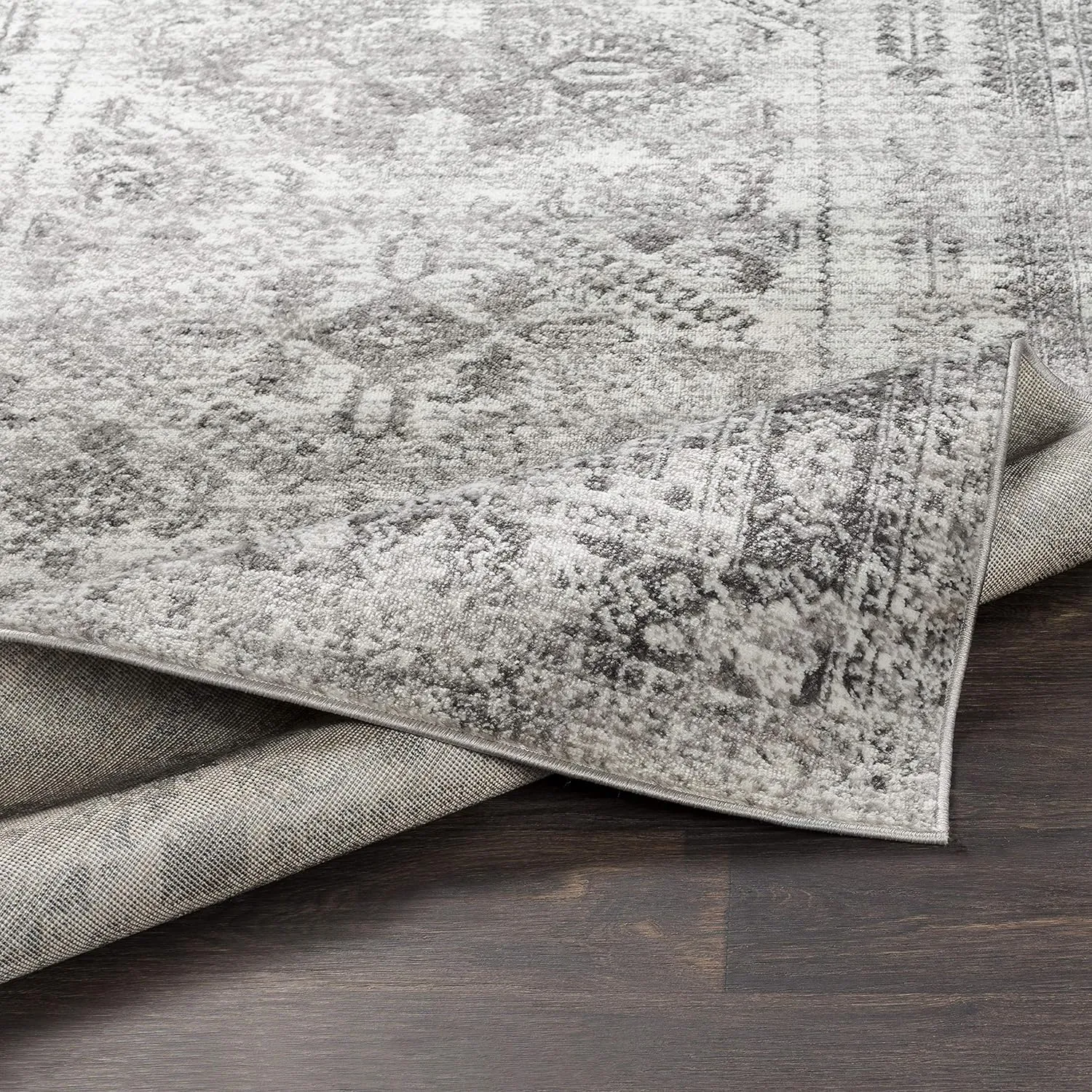 Livabliss Desta Vintage Oriental Runner Area Rug,2'7" x 7'3",Charcoal