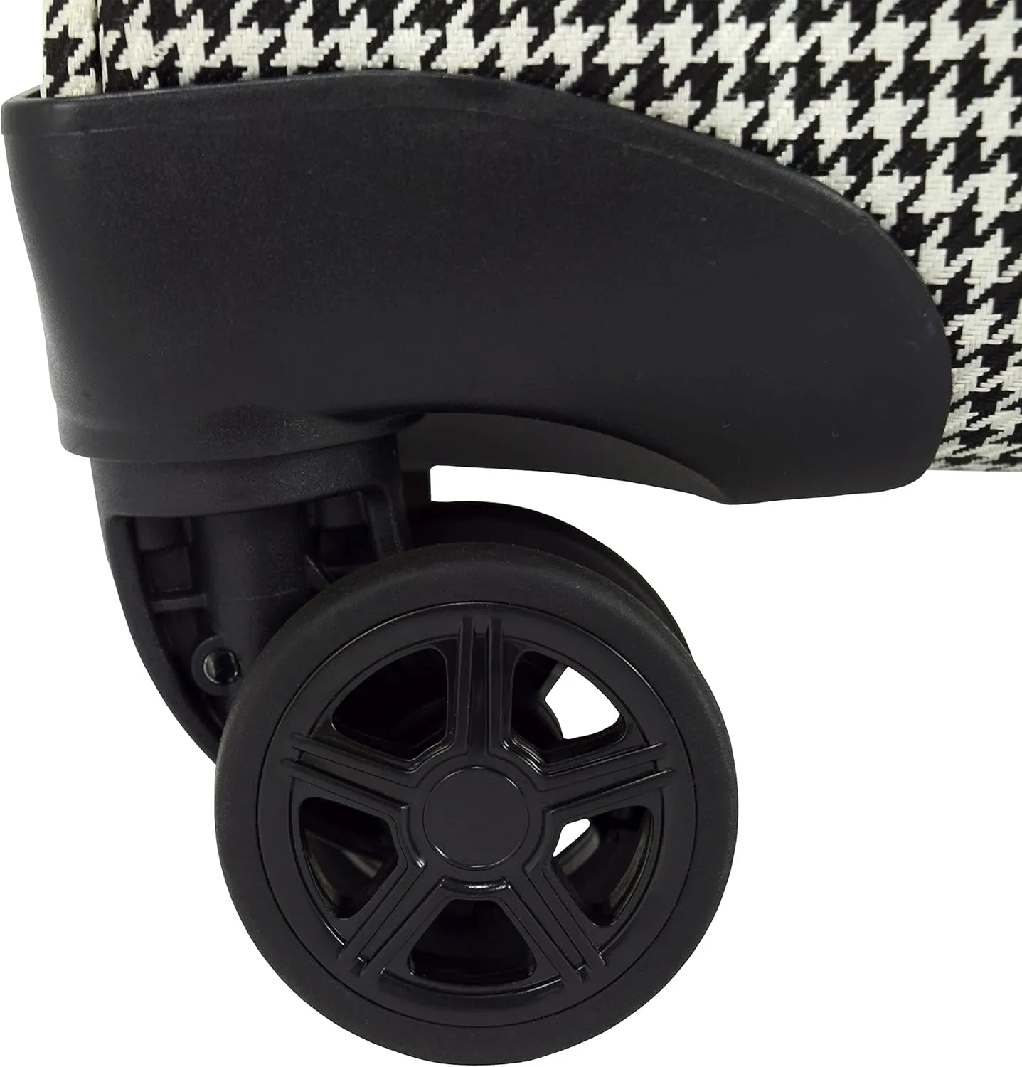 London Fog Oxford III Expandable Spinner, Black-White, 29-Inch