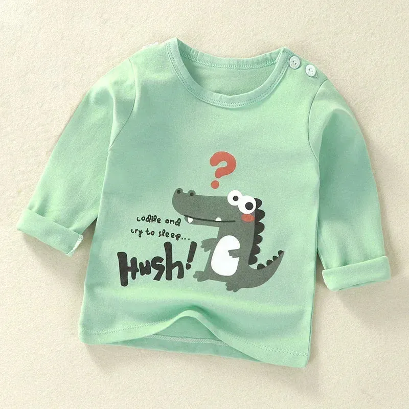 Long Sleeve Cartoon T-Shirt