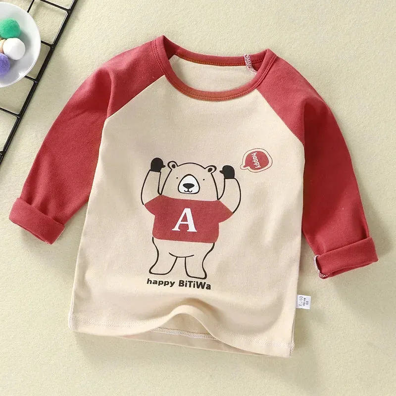 Long Sleeve Cartoon T-Shirt