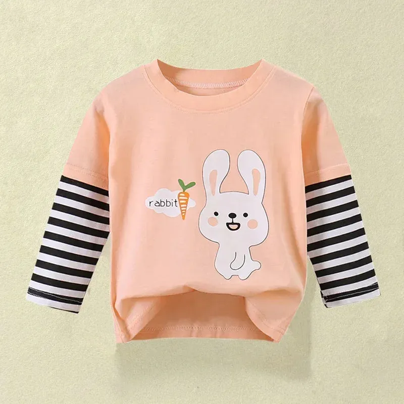 Long Sleeve Cartoon T-Shirt