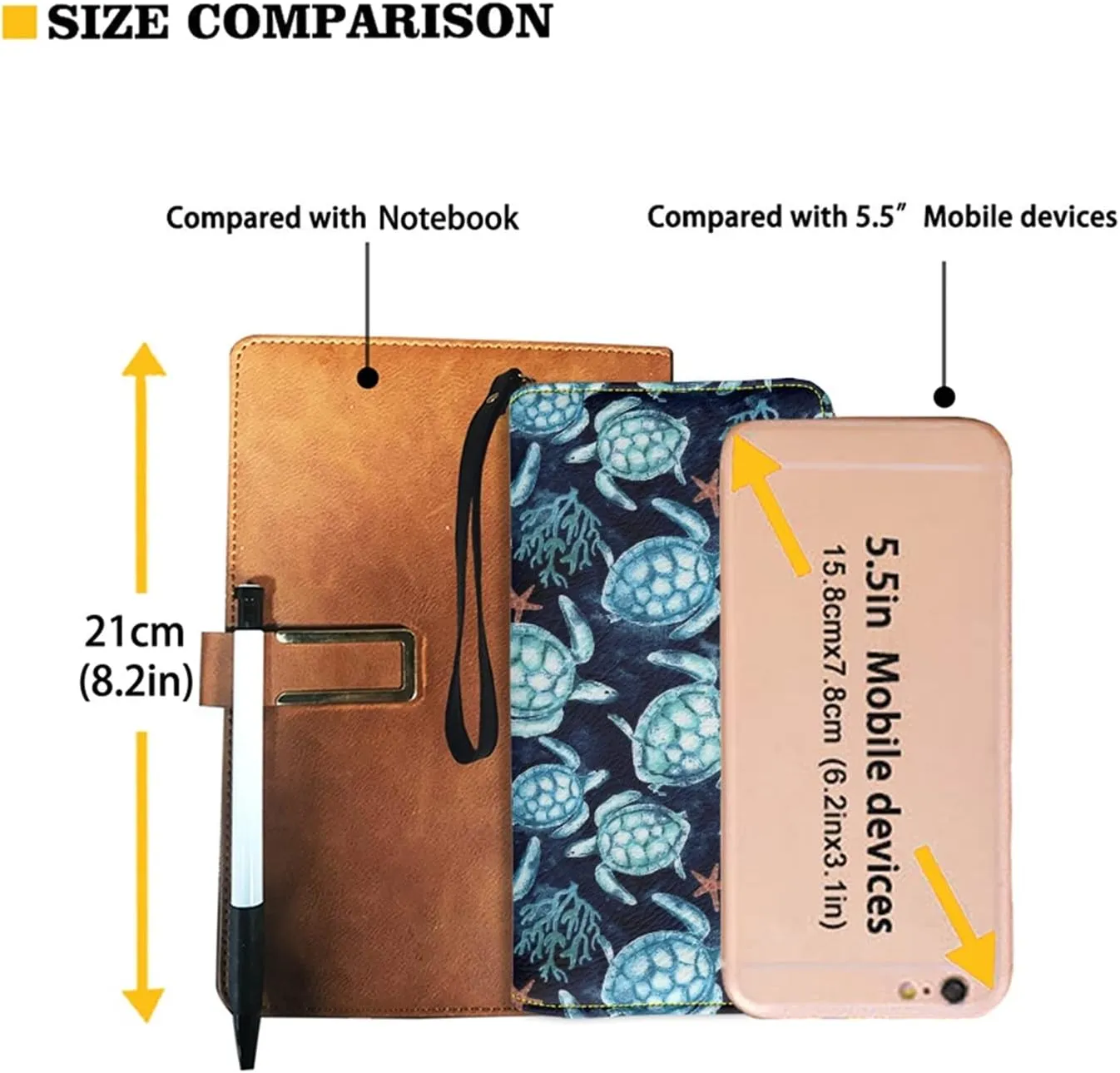 Long Wallet for Women Zipper Around Purse Large Capacity Clutch Bag Pouch PU Leather