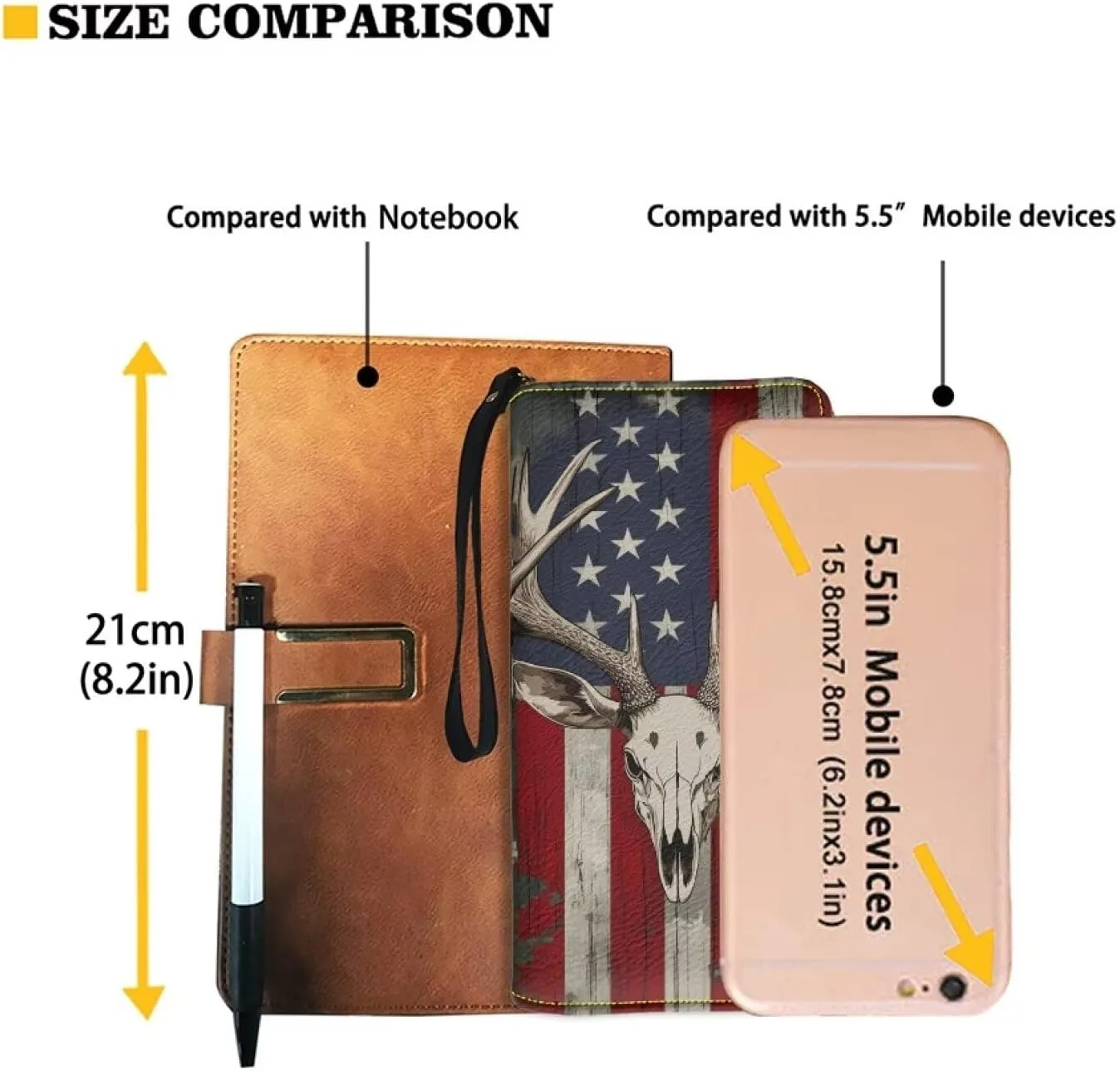 Long Wallet for Women Zipper Around Purse Large Capacity Clutch Bag Pouch PU Leather