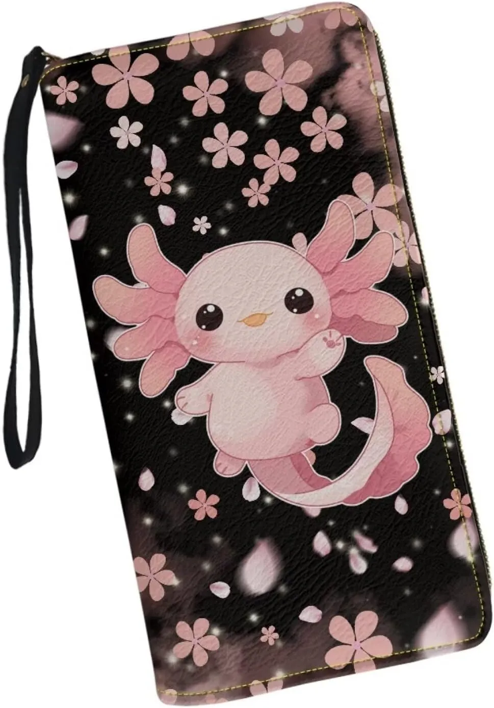 Long Wallet for Women Zipper Around Purse Large Capacity Clutch Bag Pouch PU Leather