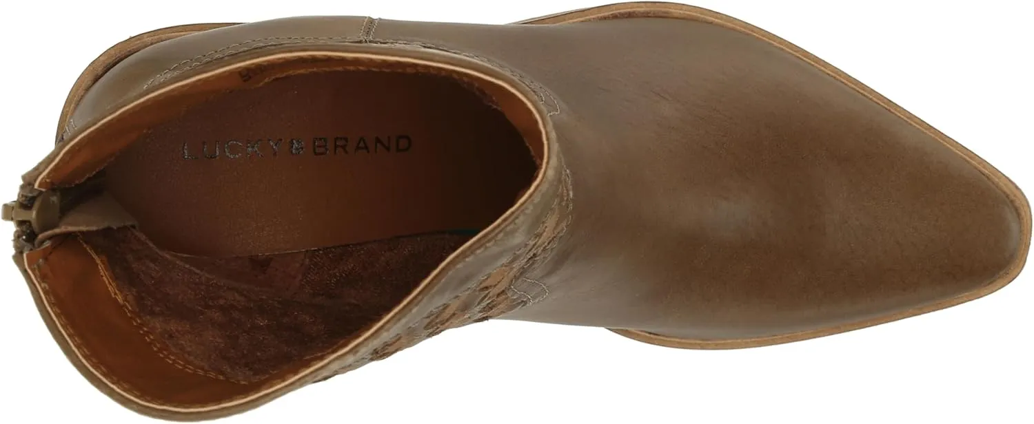 Lucky Brand Women's Aryleis Western Bootie Ankle Boot