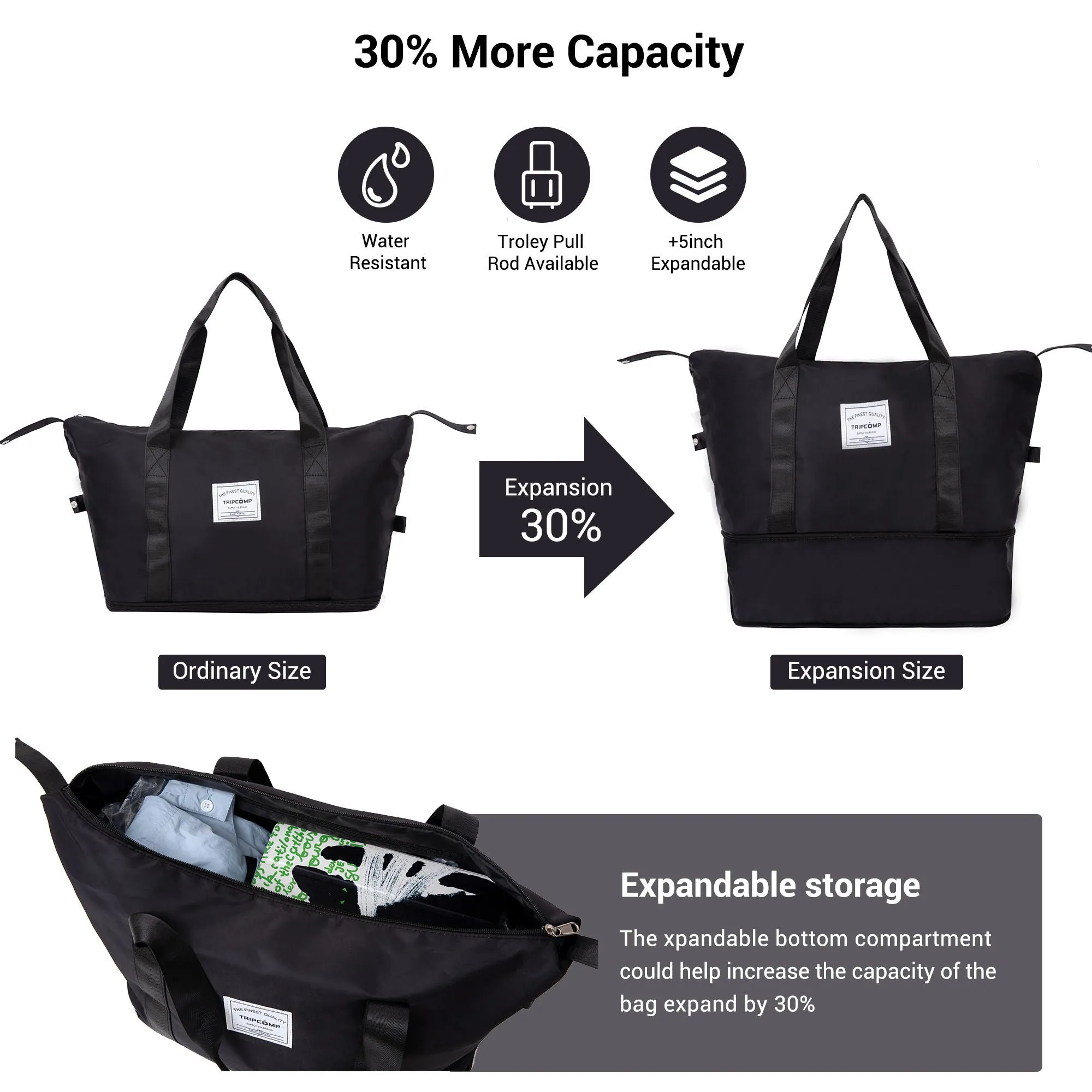 Luggage Set Of 5 Pieces, Expandable Hard Pc Luggage Set With Tsa Lock For Rotating Wheels