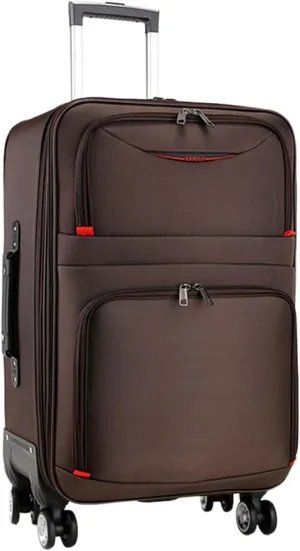 Luggage soft carrying bag with extended function capacity magnification 360° swivel casters quiet with key anti-theft waterproof carrying bag soft sides easy to carry multifunctional unisex travel bu