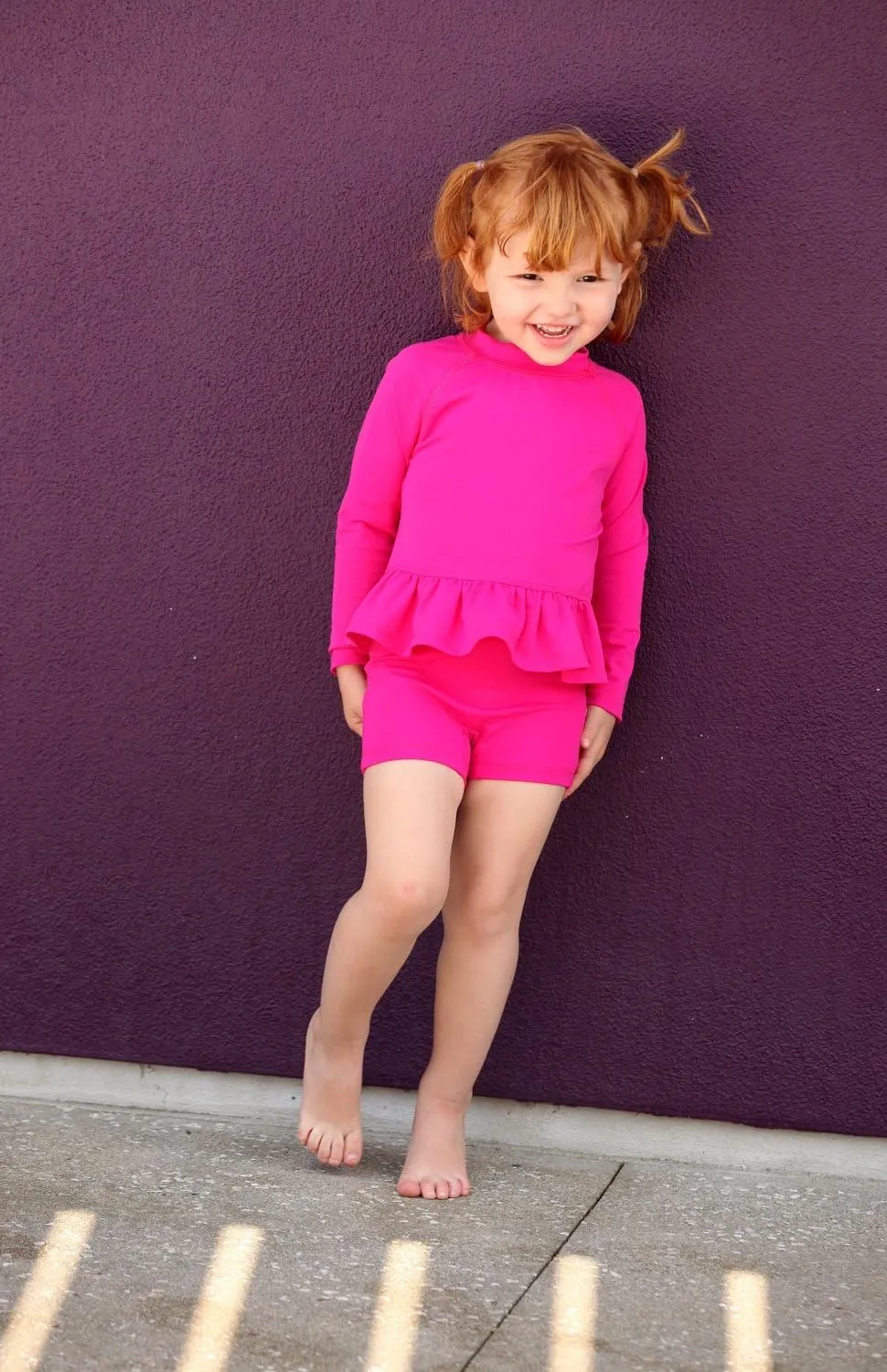 Made in USA Girls' Swimming Suit Bottom Boy Short UPF50  Sun Protection for Beach Pool Summer Fun