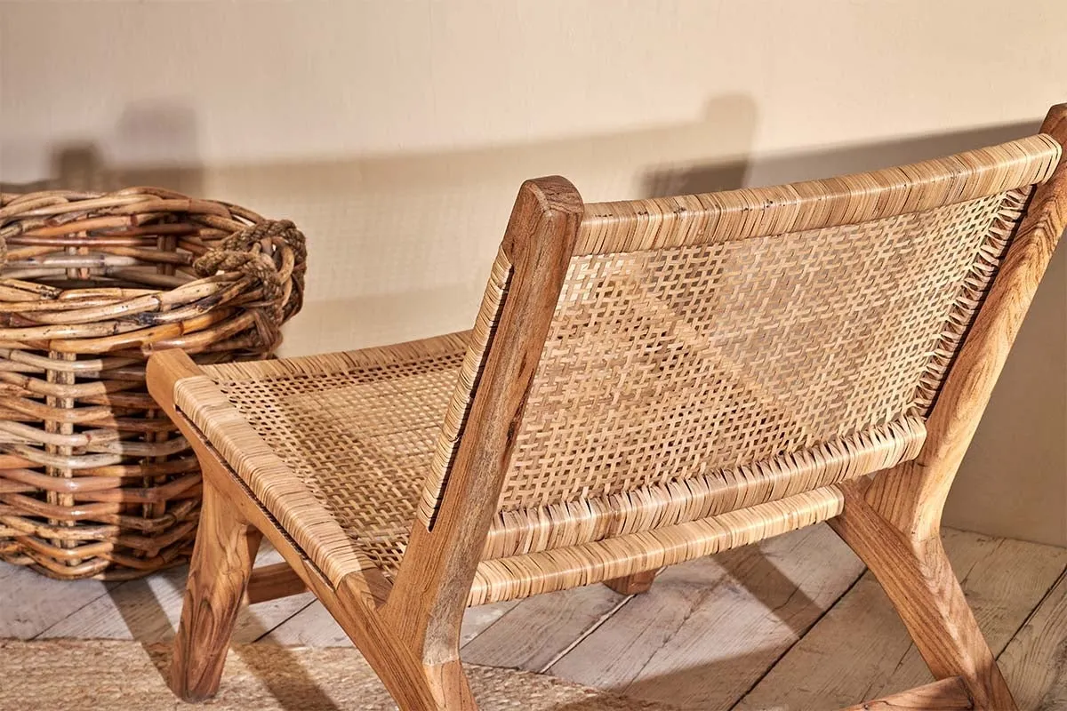 Madrisana Acacia & Rattan Woven Chair