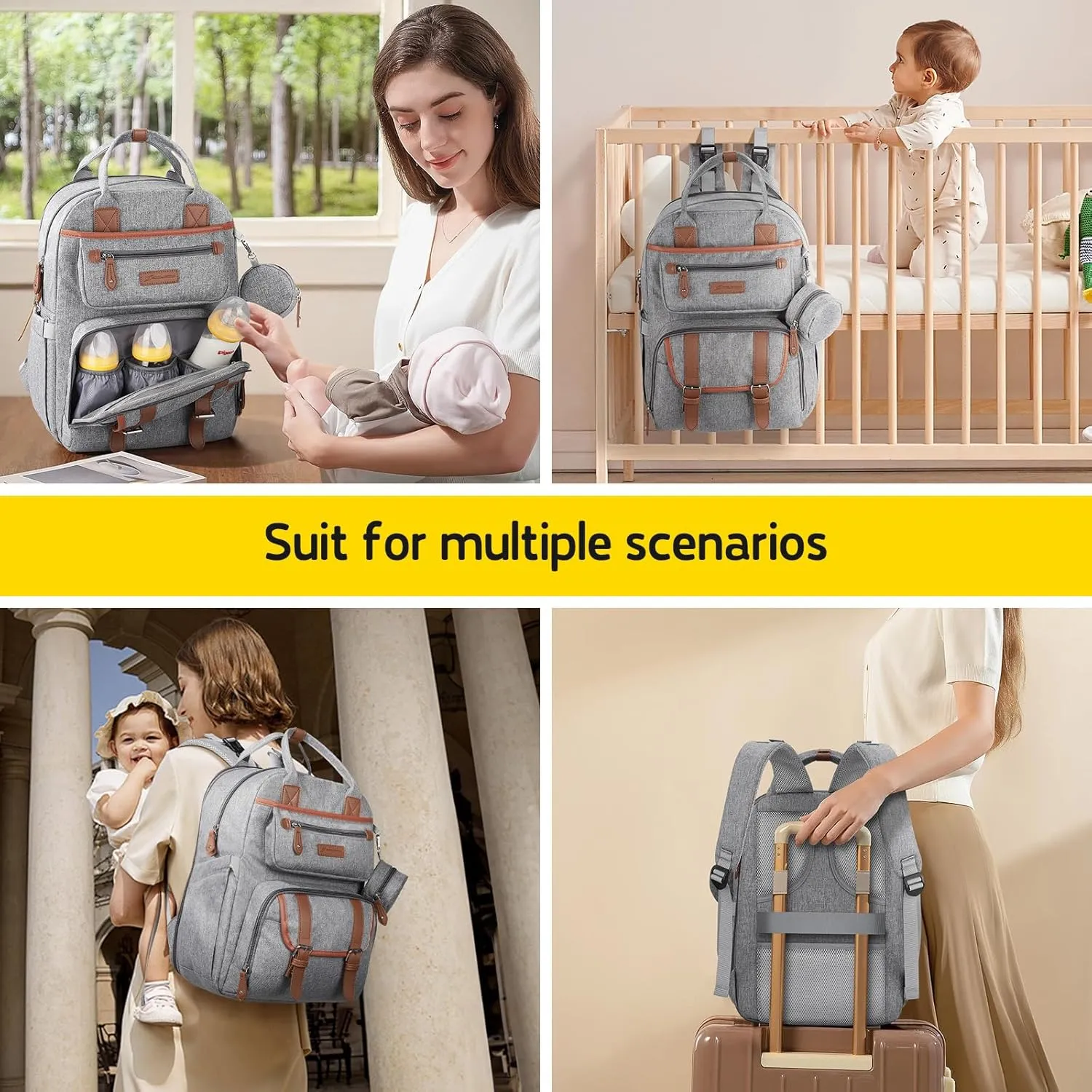 Maelstrom Diaper Backpack, 30L Gray