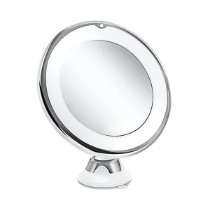 Makeup Vanity Mirror With 10X Lights LED Magnifying Mirror Cosmetic Mirrors Light Magnification LED Make up Mirrors (White)