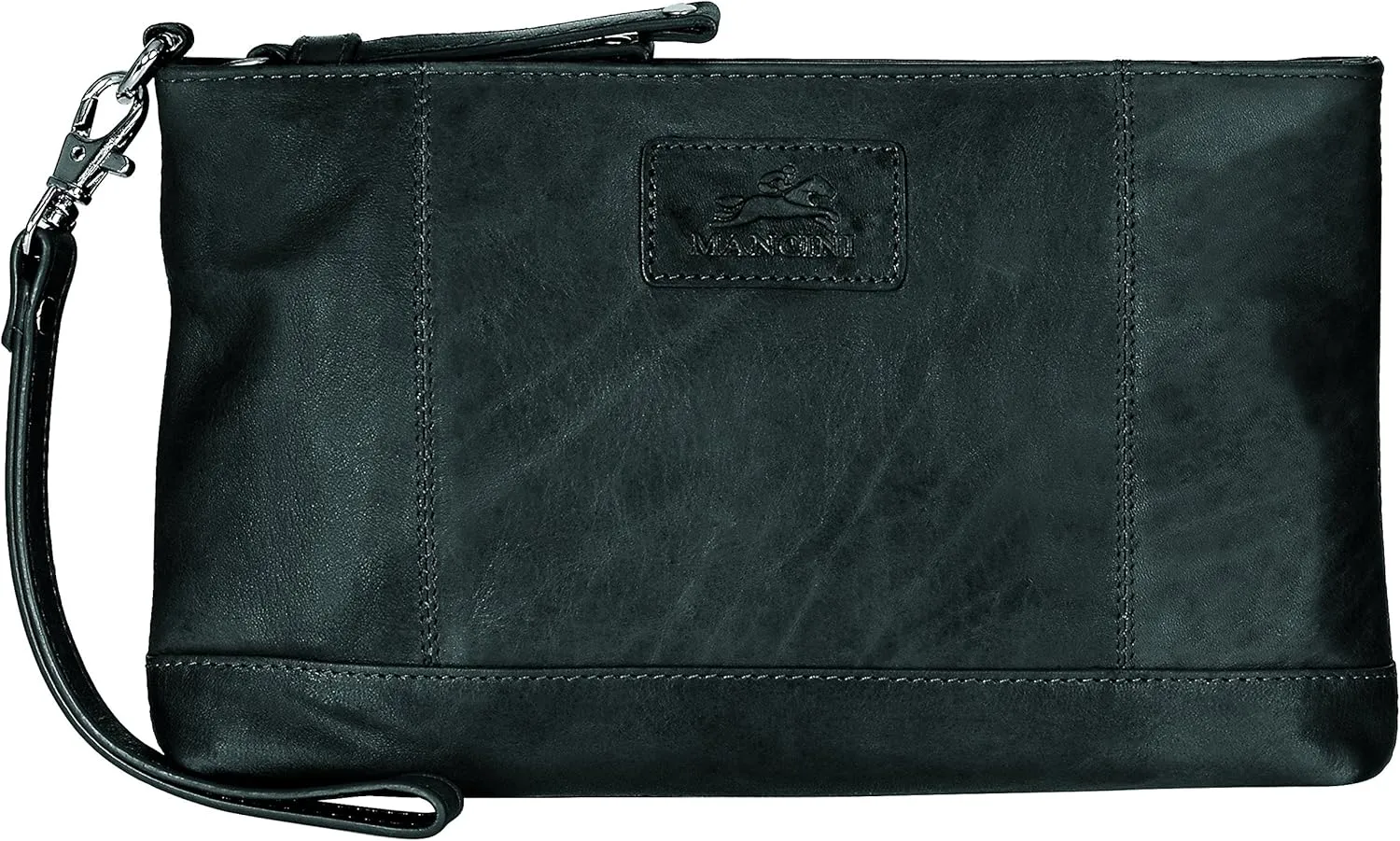 Mancini Ladies' Wristlet, RFID Secure Leather Wallet