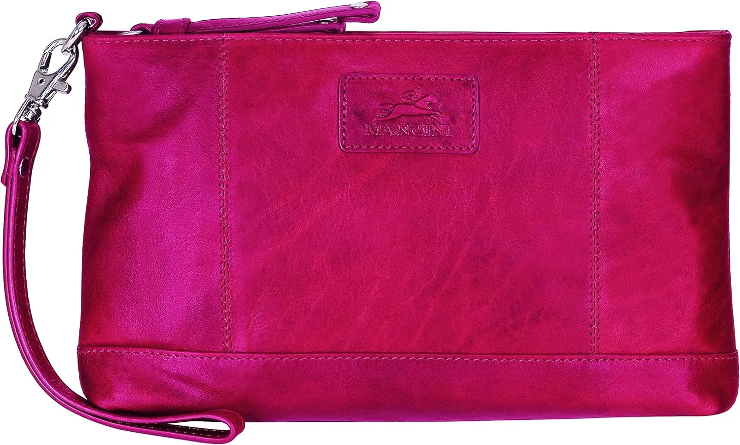 Mancini Ladies' Wristlet, RFID Secure Leather Wallet