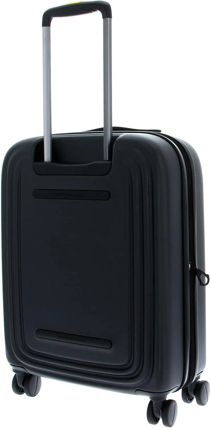 Mandarina Duck Logoduck Rolling Suitcase, 40 x 55 x 20/23 (L x H x W), Black
