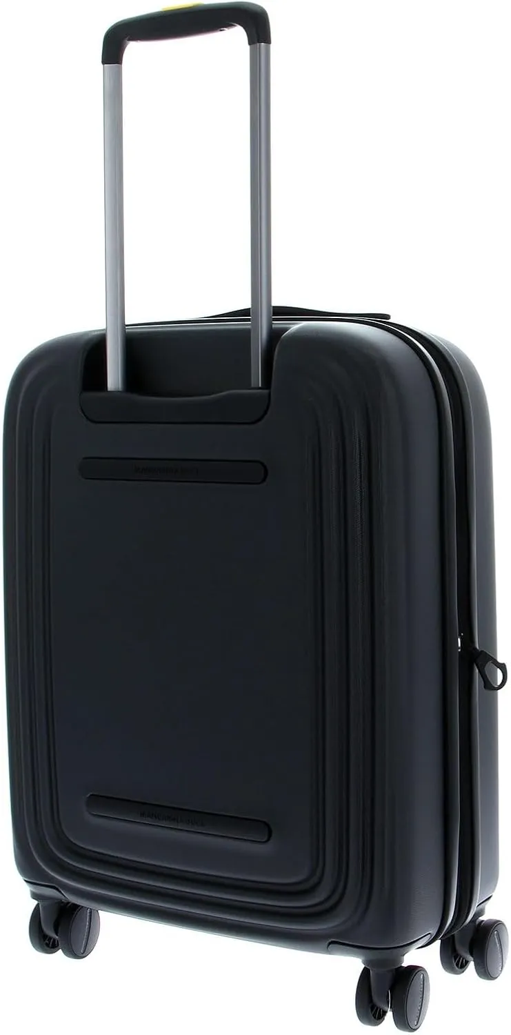 Mandarina Duck Logoduck Rolling Suitcase, 40 x 55 x 20/23 (L x H x W), Black