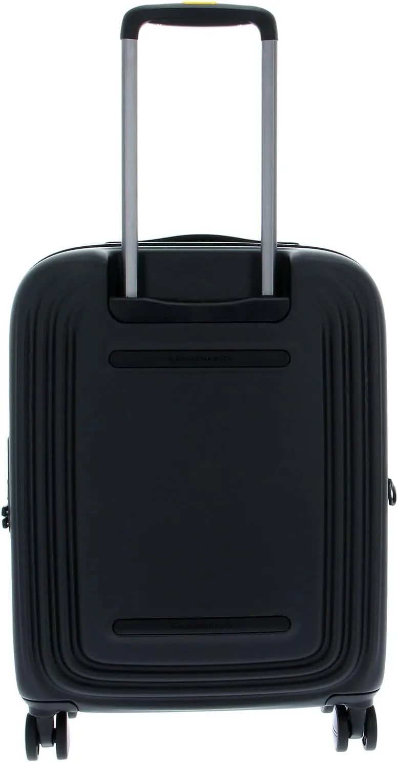 Mandarina Duck Logoduck Rolling Suitcase, 40 x 55 x 20/23 (L x H x W), Black